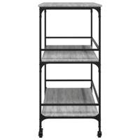 Keukentrolley 100,5x50x105 cm grijs sonoma eikenkleur - thumbnail