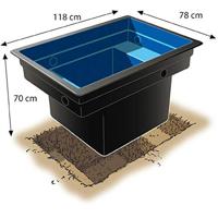 Quadra C1 voorgevormde vijver - thumbnail