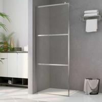 VidaXL Inloopdouchewand transparant 100x195 cm esg-glas - thumbnail