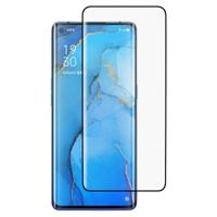 Voor OPPO Reno3 Pro 9H HD 3D Curved Edge Tempered Glass Film (Zwart) - thumbnail