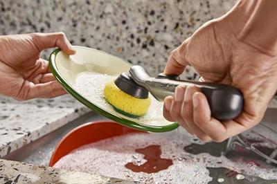 Joseph Joseph SkinTech Sponskoppen 2 Stuks Groen/Geel Joseph Joseph SkinTech Sponskoppen 2 Stuks Groen/Geel