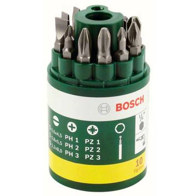 Bosch Accessories Promoline 2607019454 Bitset 10-delig Plat, Kruiskop Phillips, Kruiskop Pozidriv Bosch Accessories Promoline 2607019454 Bitset 10-delig Plat, Kruiskop Phillips, Kruiskop Pozidriv
