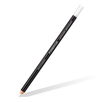 Staedtler potlood Lumocolor permanent glasochrom, wit Staedtler potlood Lumocolor permanent glasochrom, wit