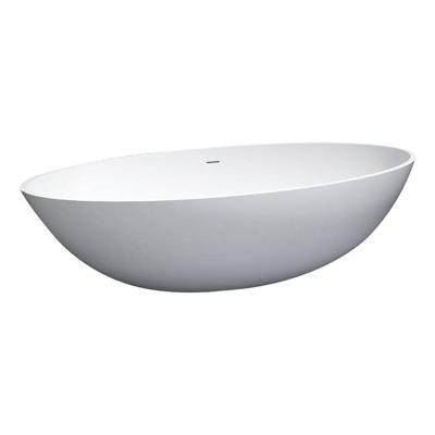 Vrijstaand bad Best Design Solid New-Stone Mat wit 180x85x52cm