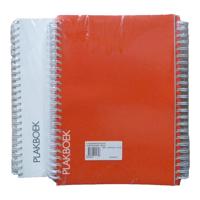 Plakboek dubbelspiraal 5 st. rood of wit - thumbnail