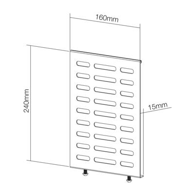 Neomounts NS-MBTC100 - Bevestigingscomponent (mediadooshouder) - zwart - voor NewStar NS-WMB200, NS-WMB300 Neomounts NS-MBTC100 - Bevestigingscomponent (mediadooshouder) - zwart - voor NewStar NS-WMB200, NS-WMB300