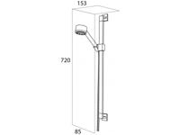 Glijstangset Tiger Items Massage 3 Standen Chroom - thumbnail