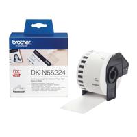 Brother DK-N55224 Rol met etiketten 54 mm x 30.48 m Papier Wit 1 stuk(s) Niet hechtend DKN55224 Universele etiketten - thumbnail