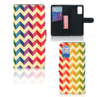 Samsung Galaxy A32 4G Telefoon Hoesje Zigzag Multi Color - thumbnail