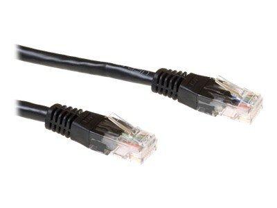 ACT IB2901 U/UTP CAT6A Patchkabel | Snagless | RJ45 Connectoren | Zwart | 1 meter
