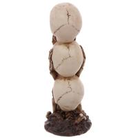 Hoor geen kwaad Schedel Totem Woonaccessoire - thumbnail