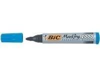 Bic permanent marker 2000-2300 blauw, schrijfbreedte 1,7 mm, ronde punt