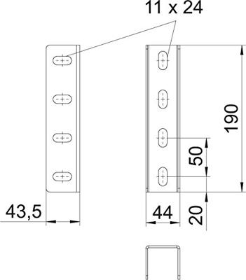 OBO Bettermann 6018505 U-steun Metaal 1 stuk(s)