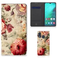 Smart Cover voor Samsung Galaxy A40 Bloemen - thumbnail