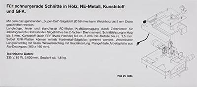 Proxxon Micromot KS 230 Mini-tafelcirkelzaag 58 mm 85 W 230 V - thumbnail