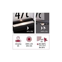 Paulmann 94243 Yoko Huisnummerlamp op zonne-energie met bewegingsmelder Energielabel: G (A - G) 1.2 W Warmwit Antraciet - thumbnail