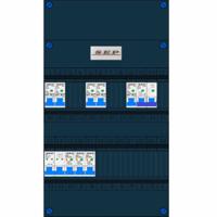 SEP 5 groepenkast 5 installatieautomaten B16 30mA + kookgroep B16 30mA 3 aardleksch 2 polig 30mA - thumbnail