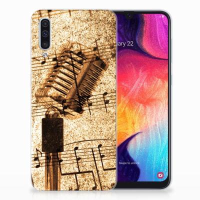 Samsung Galaxy A50 | Siliconen hoesje | met foto Bladmuziek