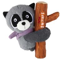 GiGwi Hondenspeelgoed - Knuffel met piep - Wasbeer - 2 in 1 - thumbnail