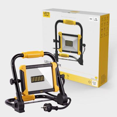 LED&apos;s Work Opvouwbare Bouwlamp 3900 - 30W LED vervangt 300W halogeen - 3 meter kabel