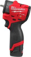 Milwaukee m12 fsciwf14-252x m12 fuel sub-compact 1/4" accu slagmoersleutel | met frictiering (2x 2,5ah accu + lader) - 4933498974 - thumbnail