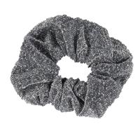 Mondoni Glitter Scrunchie zwart - thumbnail