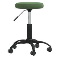 VidaXL Massagekruk fluweel donkergroen - thumbnail