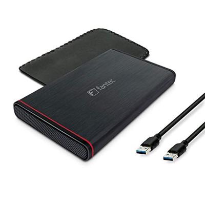 FANTEC 1661 Externe harde schijf, behuizing voor 6,35 cm (2,5 inch) SATA i/II/III harde schijf/Solid State Drive, zwart
