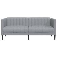 Tweezitsbank stof lichtgrijs - thumbnail