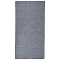VidaXL Buitenkleed platgeweven 100x200 cm blauw - thumbnail