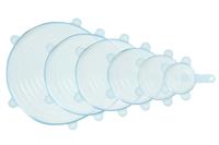 Curver set silicone vershouddeksels 6 stuks - thumbnail