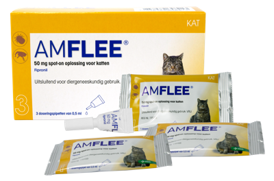 Amflee 50 mg Spot-on kat 3 pipetten