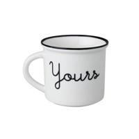 Dutch Rose Zwart/Wit Beker Yours Wit - thumbnail