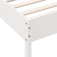 Bedframe massief grenenhout wit 90x200 cm - thumbnail
