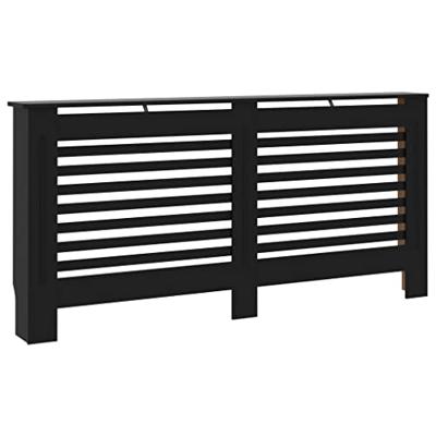 VidaXL Radiatorombouw 172x19x81,5 cm mdf zwart
