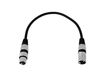 OMNITRONIC XLR Cable 3-pin 0.2m bk - thumbnail