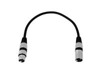 Omnitronic 3022075B XLR Verbindingskabel [1x XLR-stekker 3-polig - 1x XLR-bus 3-polig] 0.20 m Zwart - thumbnail
