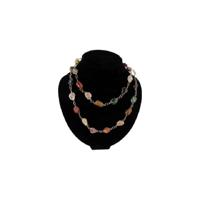 Multicolor Edelsteen Goudkleurige Ketting - thumbnail