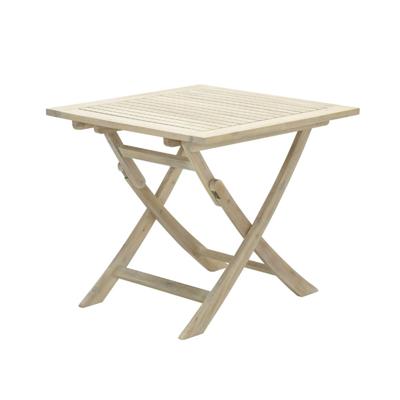 Kent vouwtafel 90x90xH72 acacia white wash Garden Impressions - Garden impressions