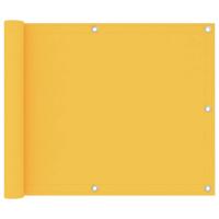 VidaXL Balkonscherm 75x600 cm oxford stof geel - thumbnail