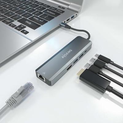Aisens ASUC-5P011-GR USB-hub, grijs, 1 stuk