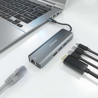 Aisens ASUC-5P011-GR USB-hub, grijs, 1 stuk - thumbnail
