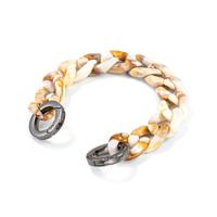 Høyde - iPhone 13 Mini - Telefoonhoes met koord + Kralenketting - Blauw - thumbnail