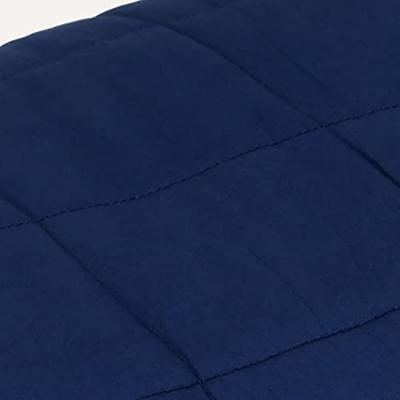 VidaXL Verzwaringsdeken 140x200 cm 6 kg stof blauw