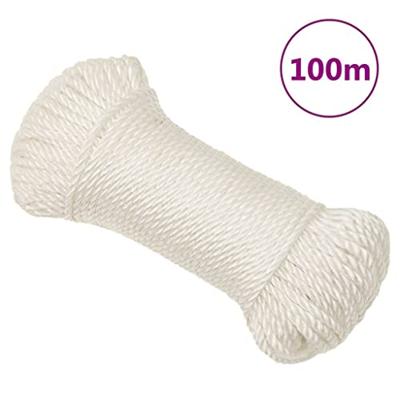 VidaXL Werktouw 6 mm 100 m polypropeen wit VidaXL Werktouw 6 mm 100 m polypropeen wit