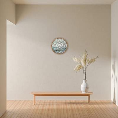 Wandklok 40 cm - Stil - Groen - Hout - "Concord"