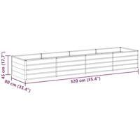 Verhoogde plantenbak Licht Bruin 320 x 80 x 45 cm - thumbnail