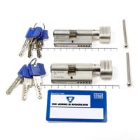 Winkhaus Set knopcilinders dubbel (2 stuks) buiten x binnen 30/30mm voorzien van SKG *** met certificaat en 6 sleutels - thumbnail