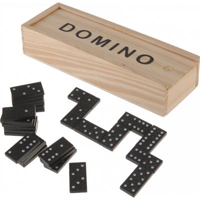 Soellaart Domino 28Sts In Houten Kist Domino Spel Hout / Zwart 28 St.