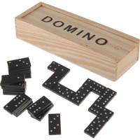 Soellaart Domino 28Sts In Houten Kist Domino Spel Hout / Zwart 28 St. - thumbnail